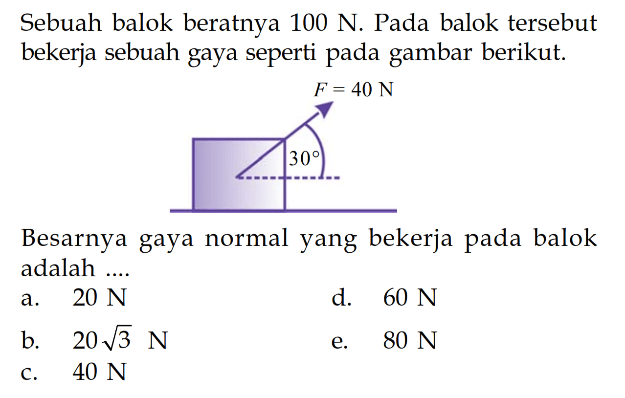 Suatu Benda Bermassa 4 Kg Digantung Pada Neraca Pegas Yan 4869