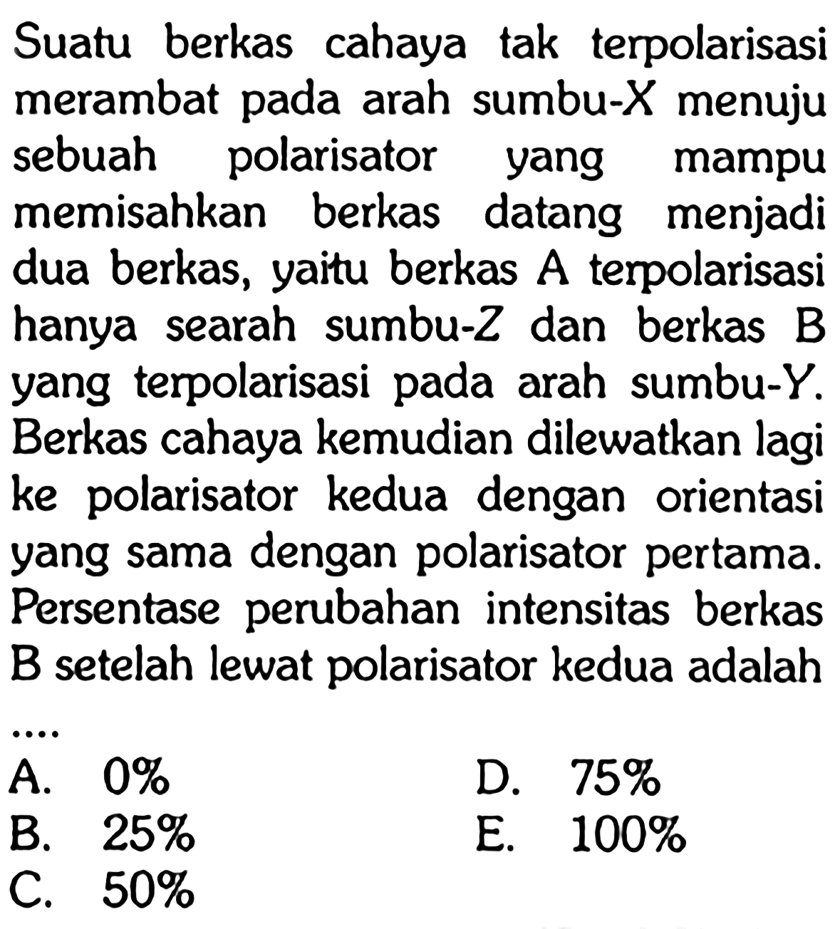 Kumpulan Contoh Soal Polarisasi Fisika Kelas 11 Colearn Halaman 4