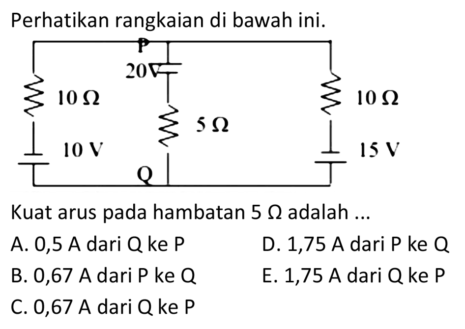 Hitung Kuat Arus Pada Masing Masing Penghambat Pada Gam