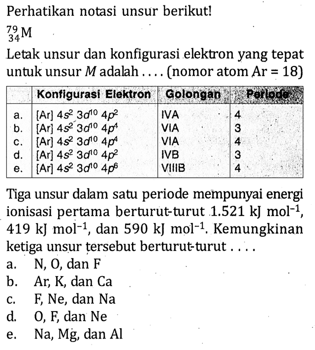 Kumpulan Contoh Soal Hubungan Konfigurasi Elektron Dengan Letak Unsur Dalam Tabel Periodik 6916