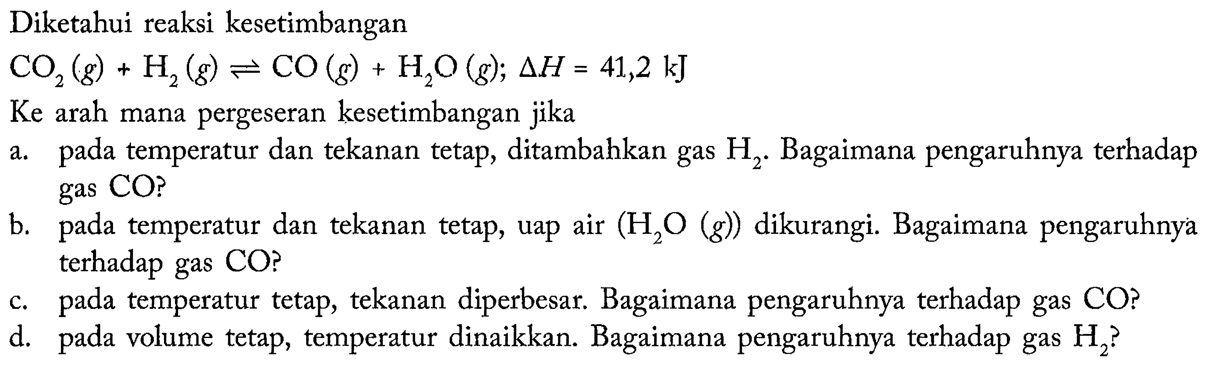 Diketahui Reaksi Kesetimbangan Berikut 2 So3 G 2 3456