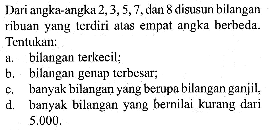 Banyaknya Bilangan Bernilai Ribuan Yang Lebih Dari 3000 7270