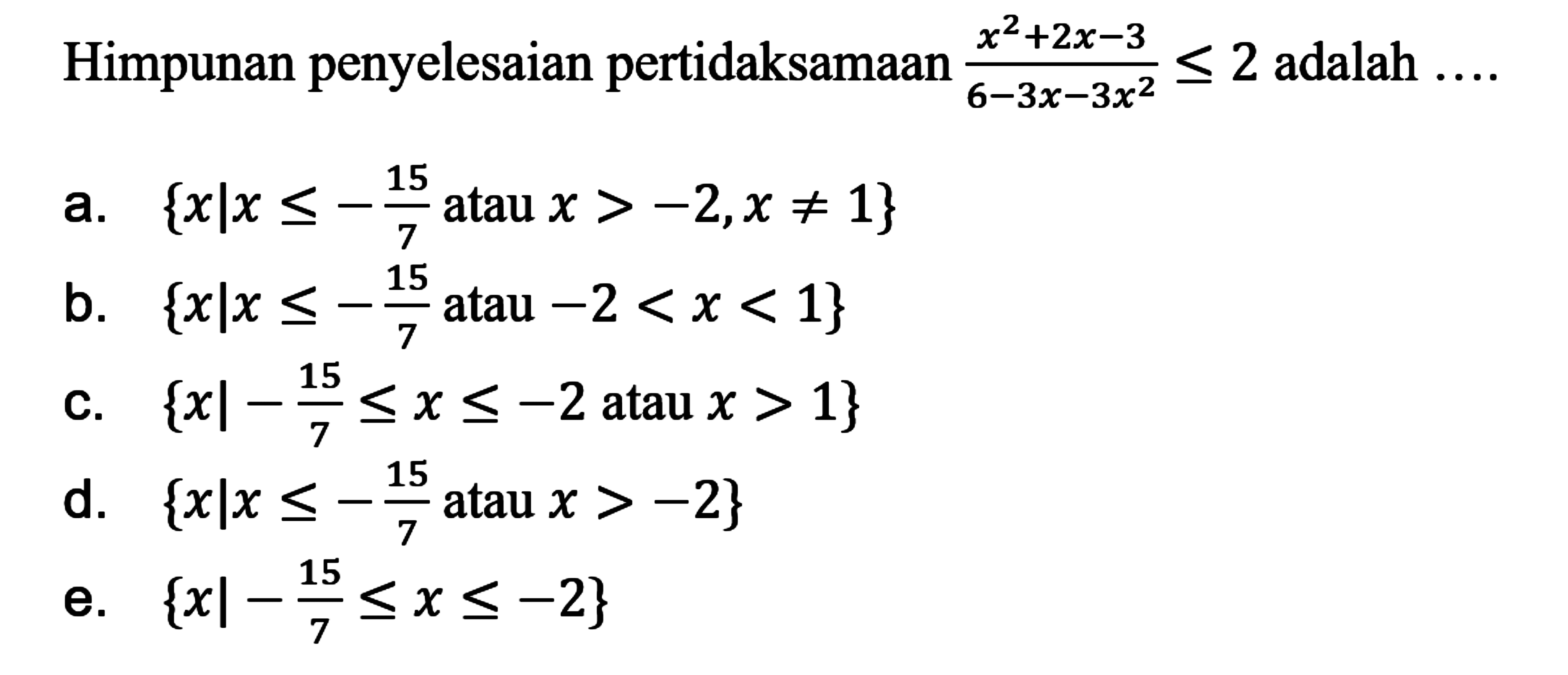 Tentukan Himpunan Penyelesaian Dari X22 3 4643