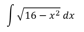 integral akar(16-x^2) dx