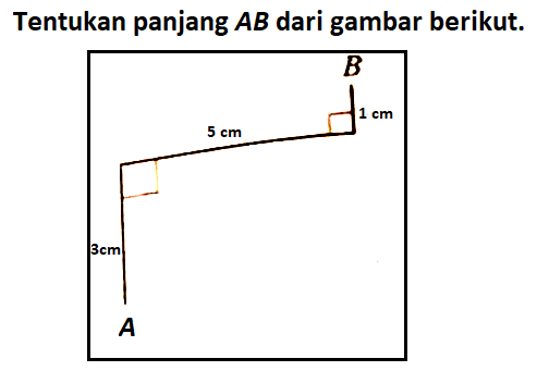 Tentukan panjang AB dari gambar berikut.