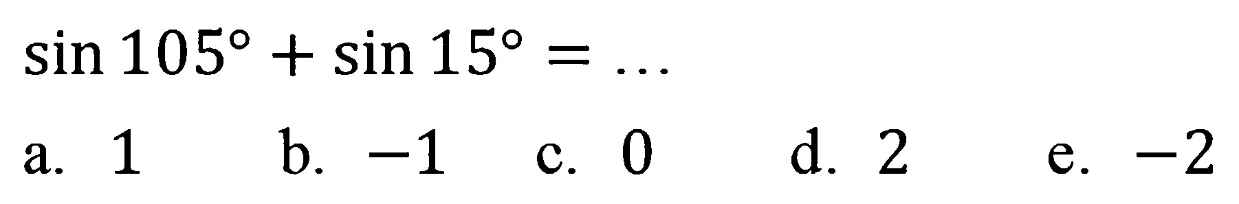 sin105+sin15=...