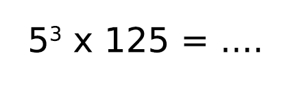 5^(3) x 125=...