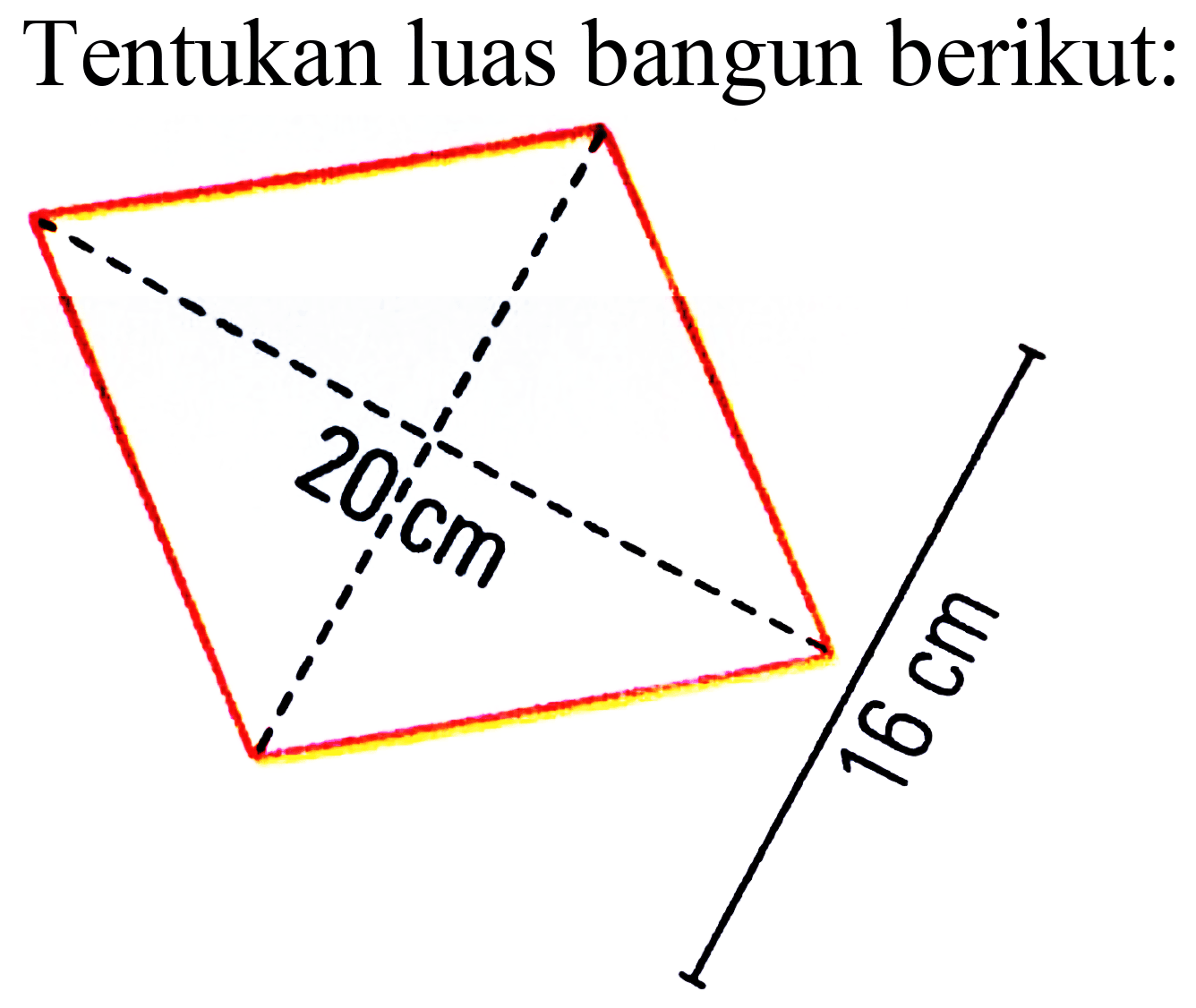 Tentukan luas bangun berikut: