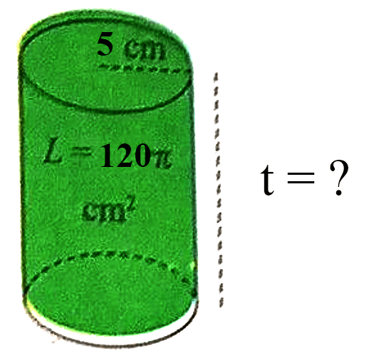  5 cm 
 cm^(2) 
 t=? 