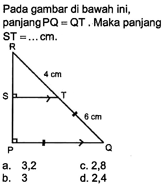 Kumpulan Contoh Soal Penggunaan Teorema Pythagoras Dalam Bangun Datar