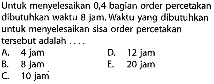 soal essay matematika kelas 7 perbandingan