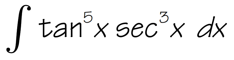 integral tan^5 x sec^3 x dx