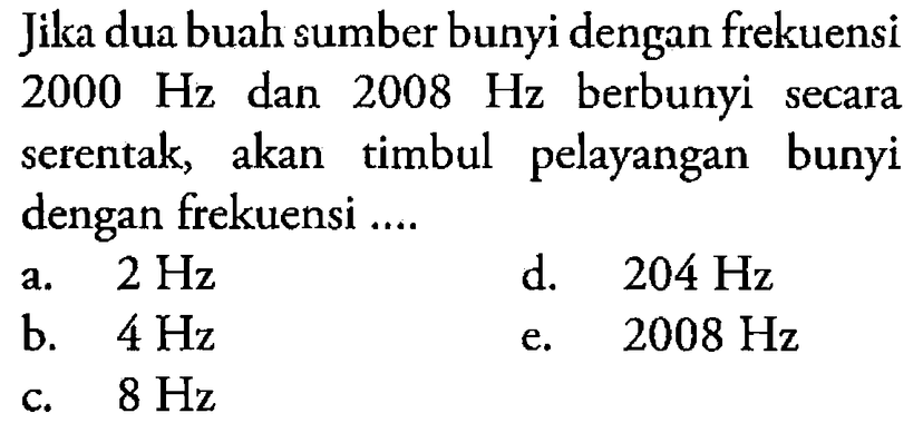 Kumpulan Contoh Soal Perambatan Dan Pemantulan Gelombang Bunyi Fisika Kelas 11 Colearn