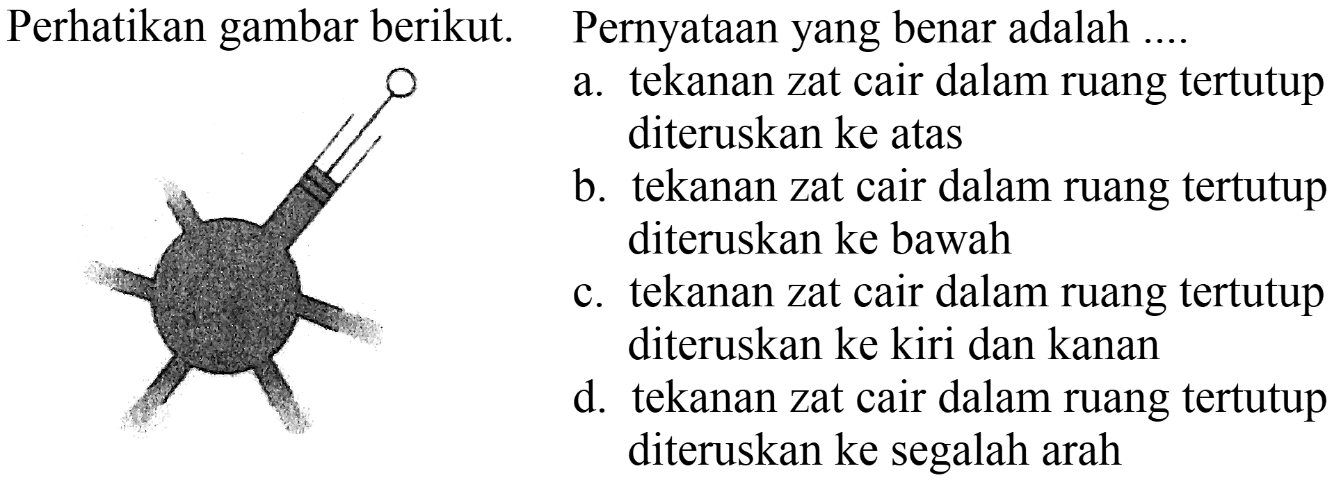 Perhatikan gambar berikut. Pernyataan yang benar adalah ....