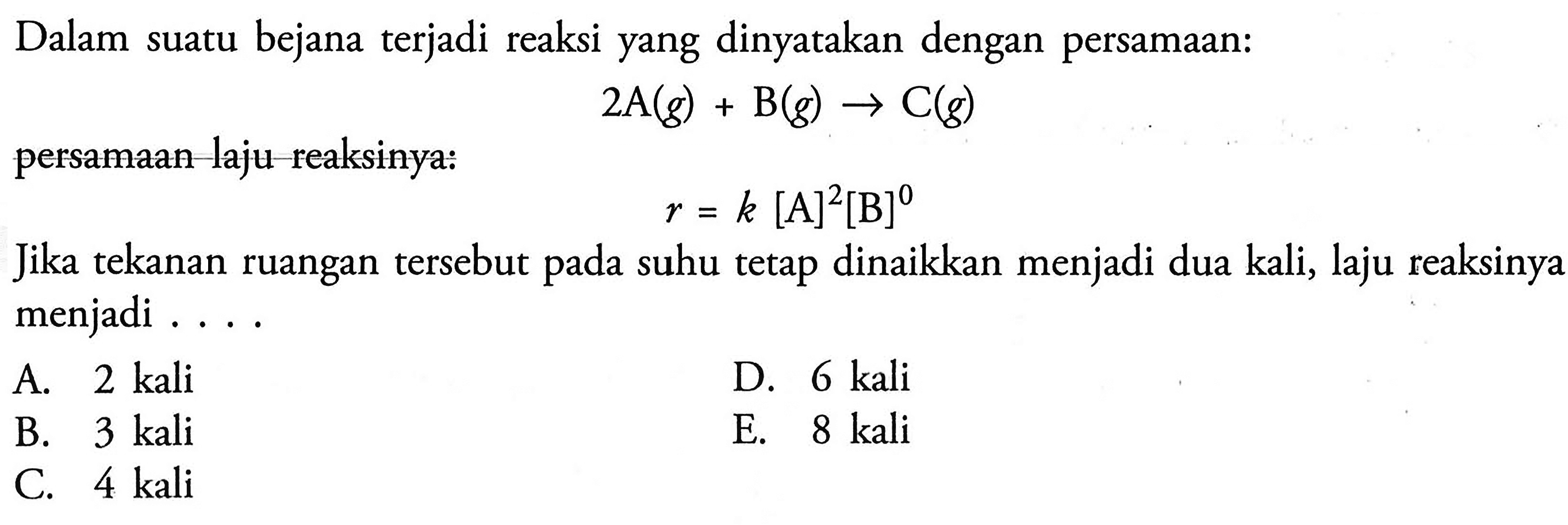 Setiap Kenaikan Suhu 20 C Laju Reaksi Menjadi 3 Kali Leb 2550