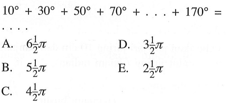 10+30+50+70+...+170= 
