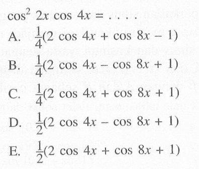 cos ^2 2x cos 4x=... 