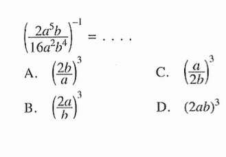 ((2a^5b)/(16a^2b^4))^-1 = ....