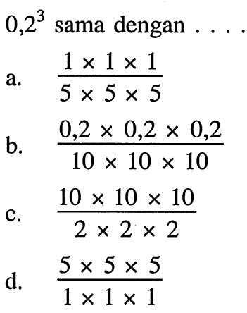 0,2^3 sama dengan...