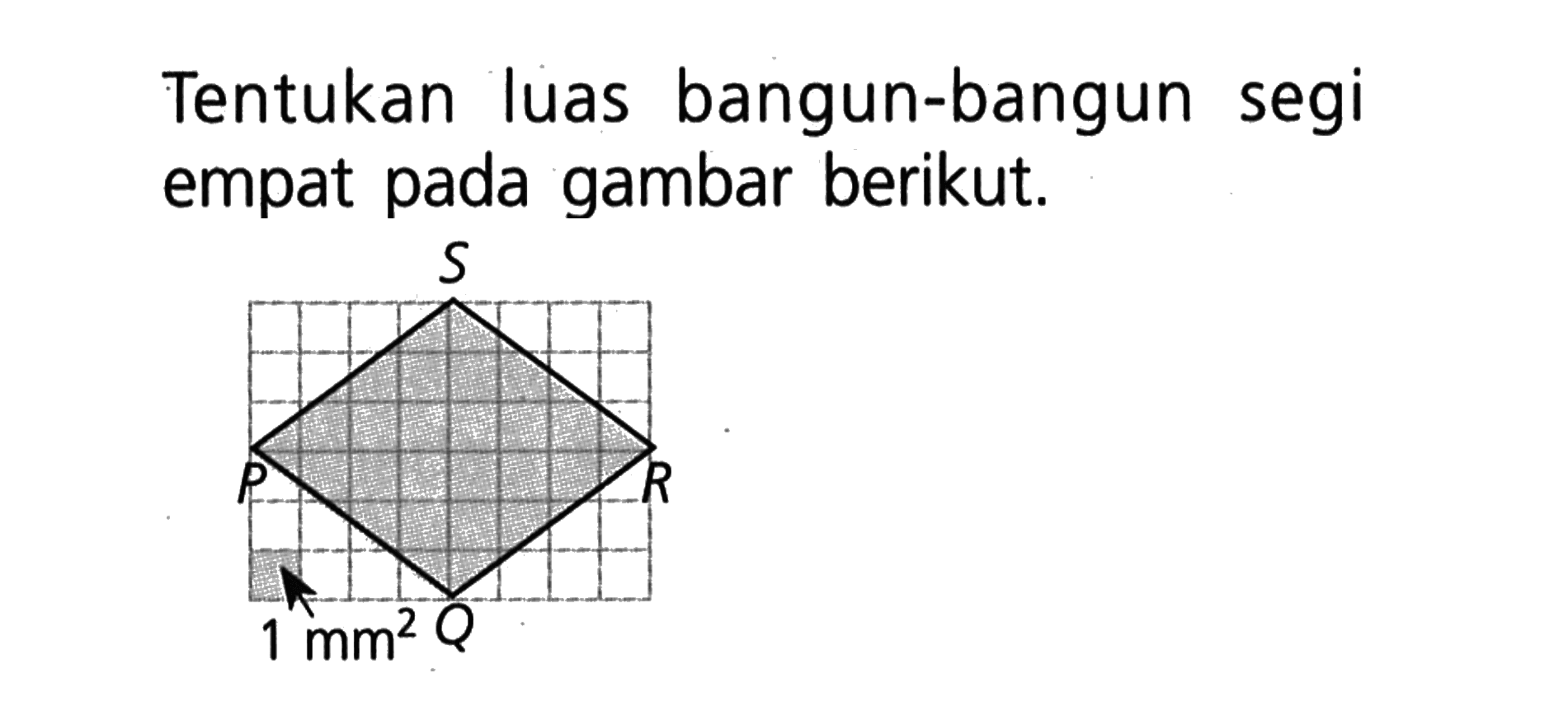 Tentukan luas bangun-bangun segi empat pada gambar berikut.