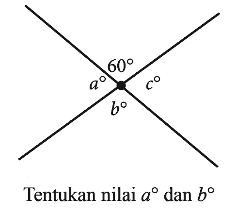 Tentukan nilai a  dan b 60 a b c