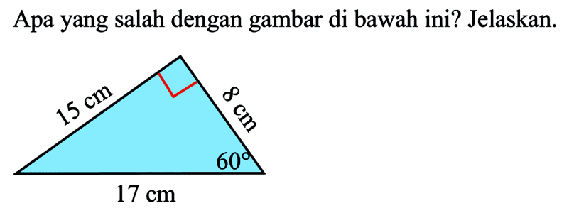 Apayang salah dengan gambar di bawahini? Jelaskan.