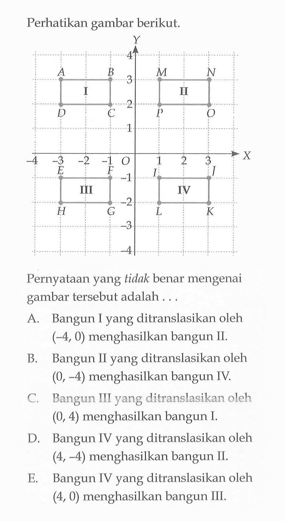 Perhatikan gambar berikut. Pernyataan yang tidak benar mengenai gambar tersebut adalah ...