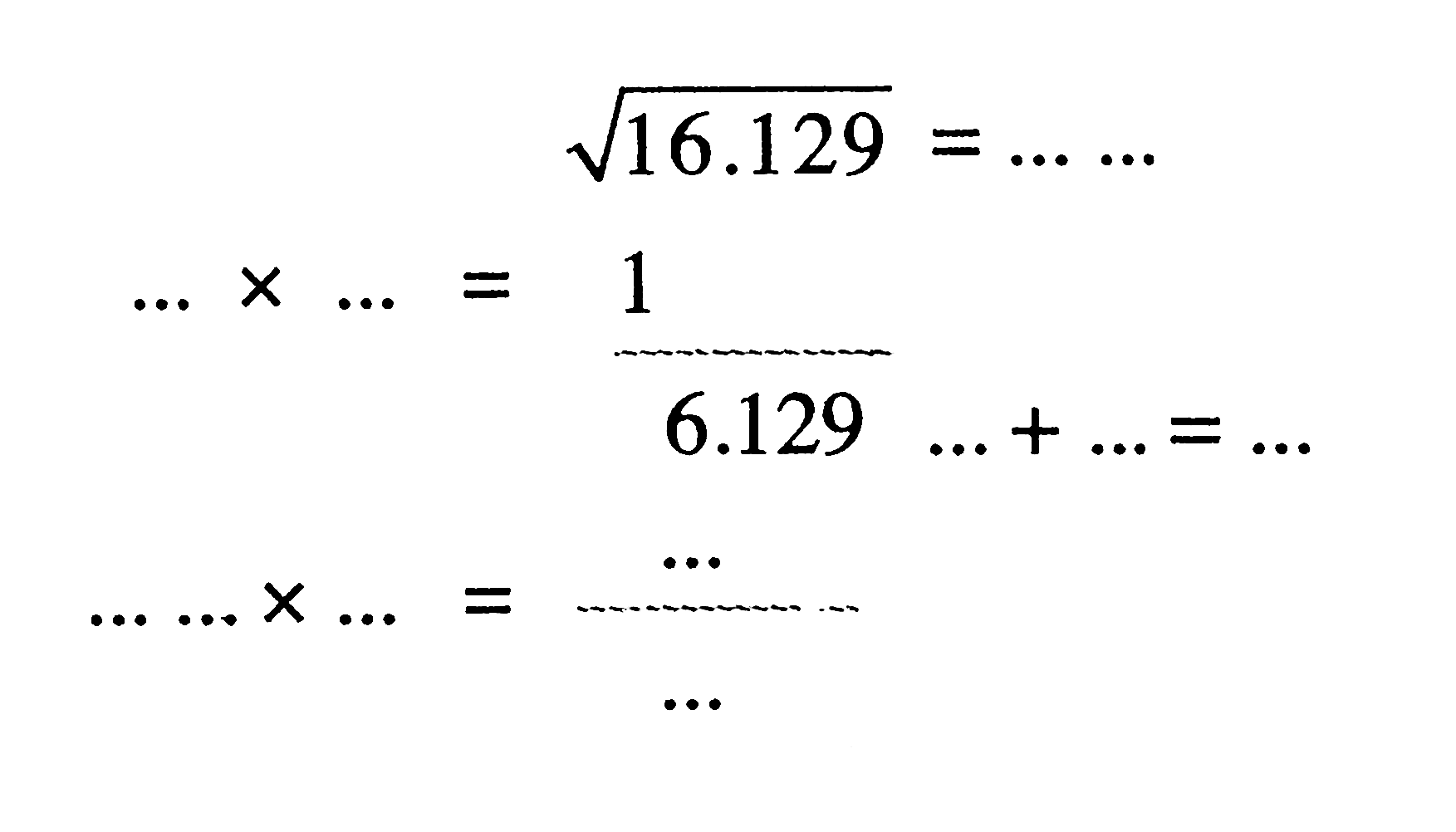 akar(16.129) = .... 1 6129