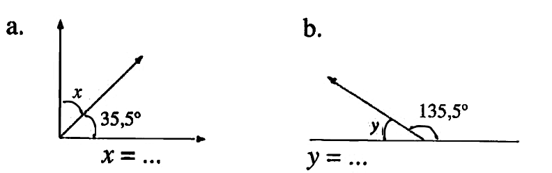 a. x 35,5   x = ...b. y 13,5   y = ...