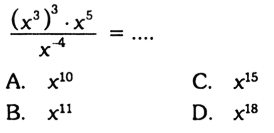 ((x^3)^3.x^5)/x^(-4)=....