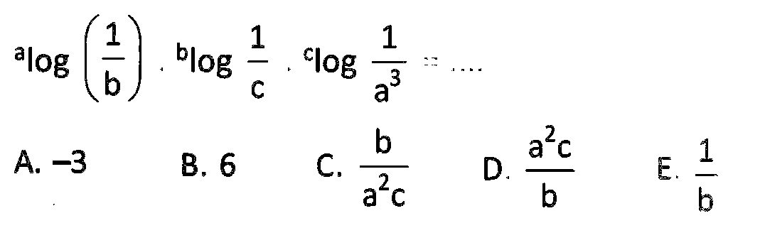 a log(1/b).b log(1/c).c log(1/a^3)=....