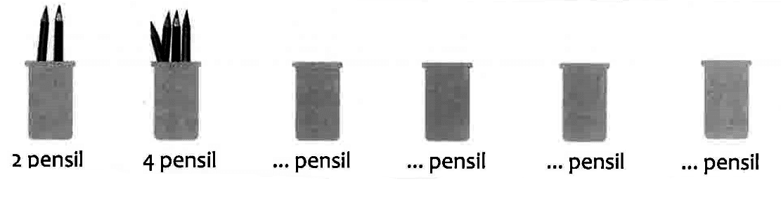 2 pensil 4 pensil ... pensil ... pensil ... pensil .... pensil