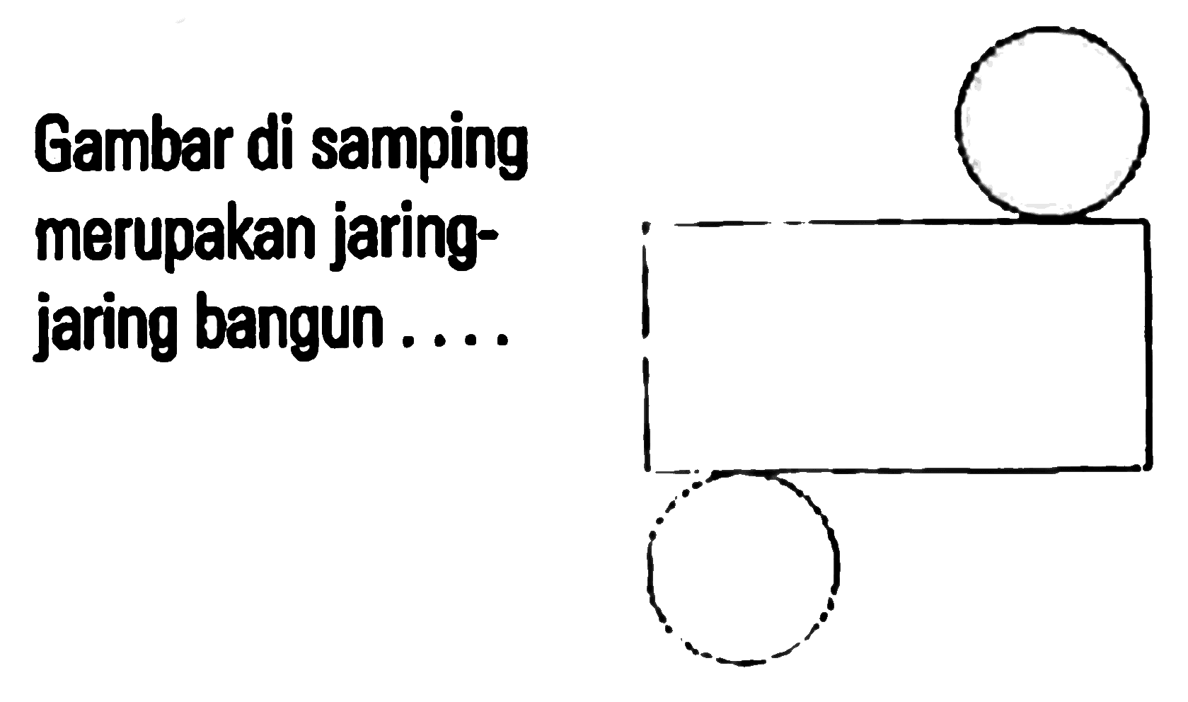 Gambar di samping merupakan jaring-jaring bangun ...
