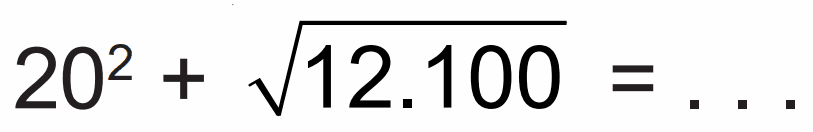 20^2+akar(12.100)=...