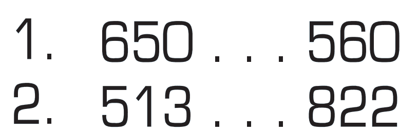 1 . 650 ... 560 2. 513 ... 822