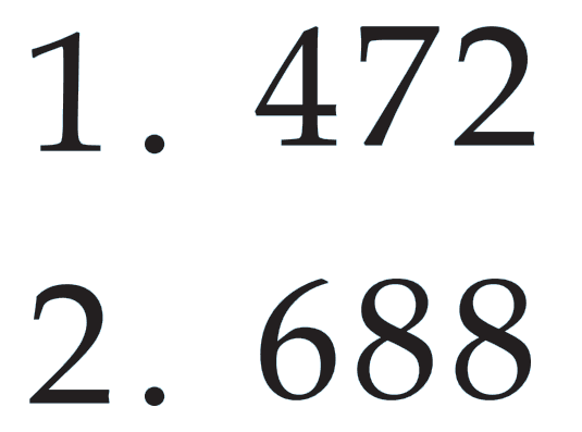 1. 472
2. 688