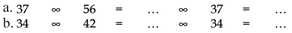 a. 37 x 56 = ... x 37 = ... b. 34 x 42 = ... x 34 = ...