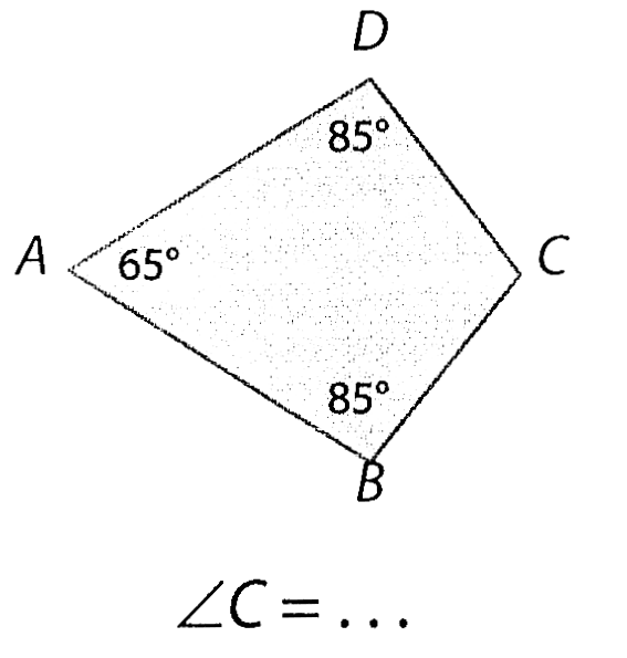 sudut C=... A 65 B 85 C D 85