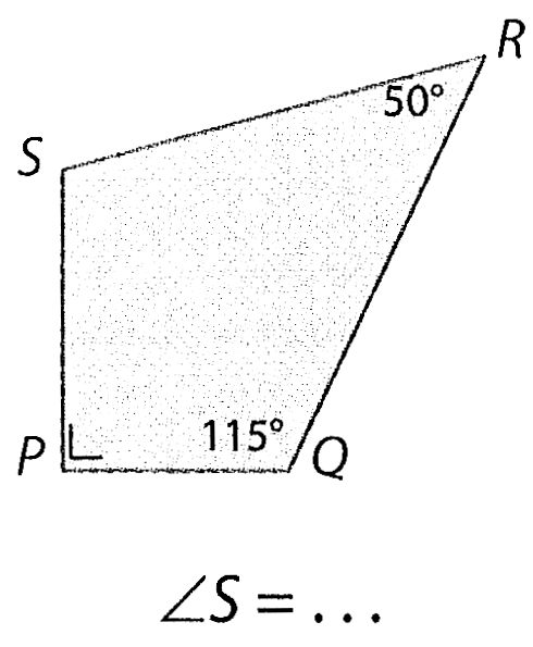 S R 50 P 115 Q 
sudut S = ...