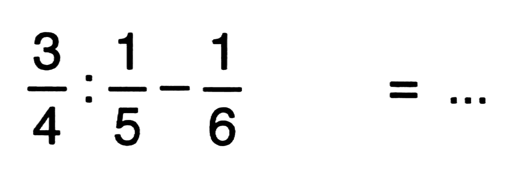 (3)/(4): (1)/(5)-(1)/(6) =...