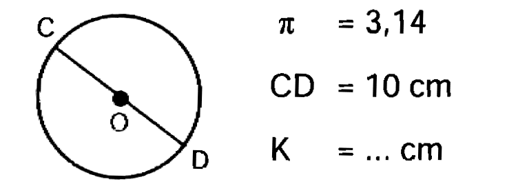 
C D=10 cm

 K=... cm 