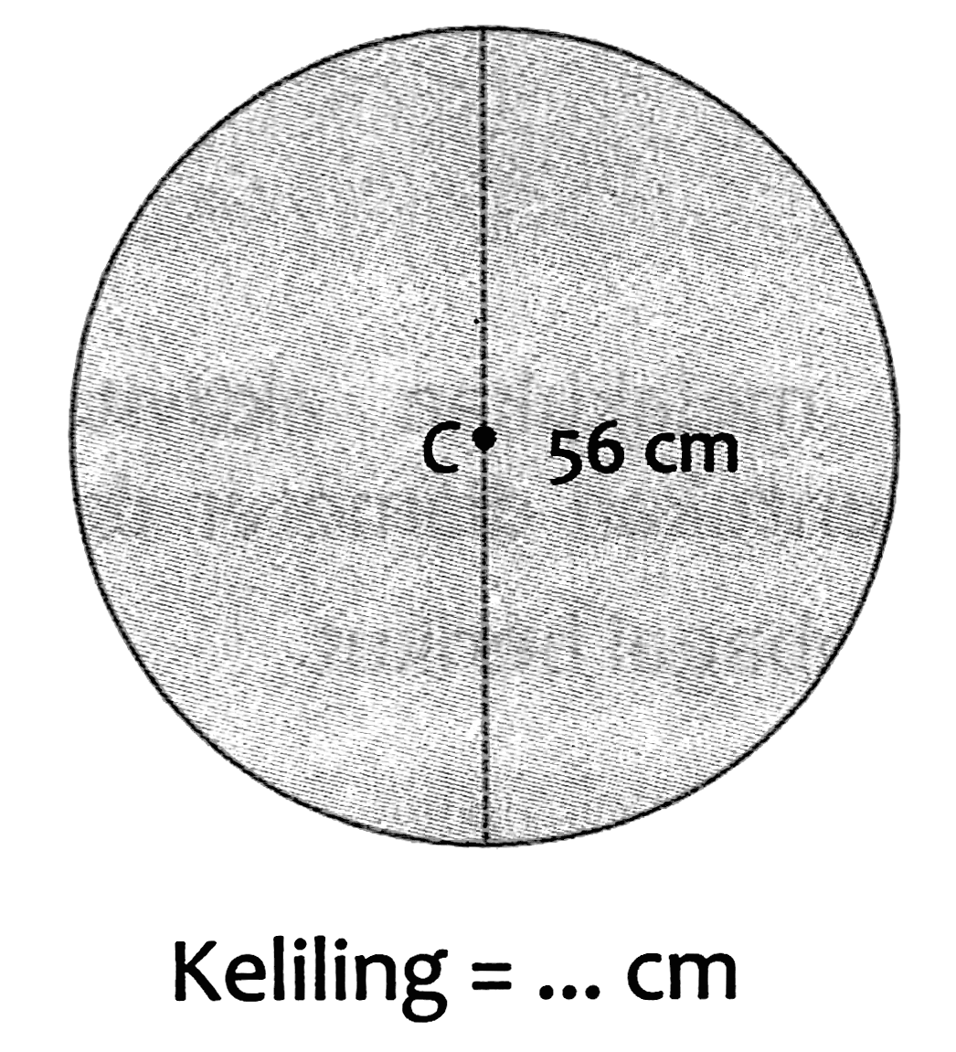 C 56 cm 
Keliling = ... cm 