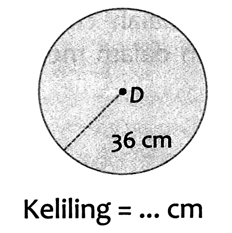 Keliling  =... cm