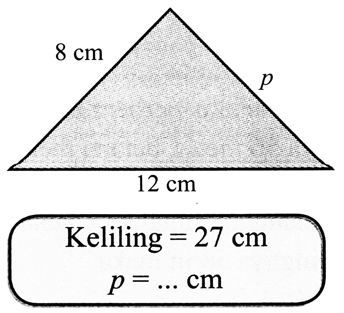 Keliling  =27 cm 
 p=... cm 