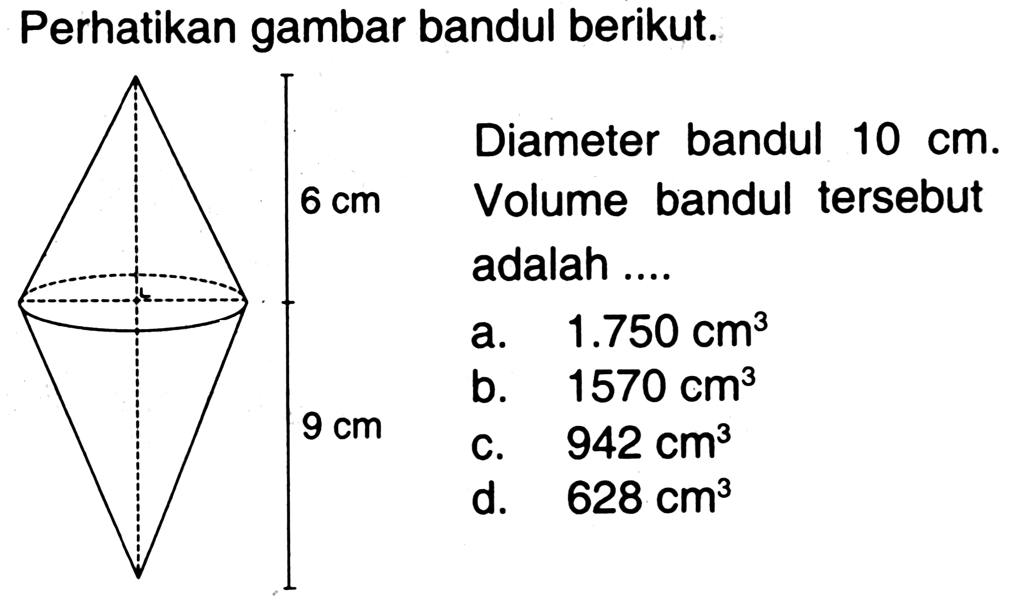 Perhatikan gambar bandul berikut.