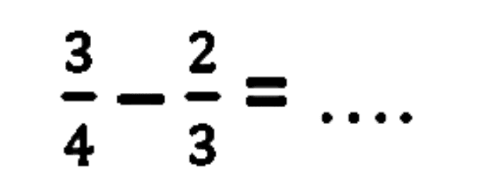 (3)/(4)-(2)/(3)=...