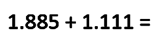 1.885 + 1.111=