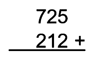 725 + 212