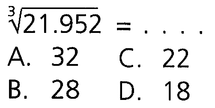 21.952^(1/3) = ....