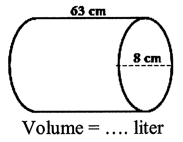 Volume  =...  liter